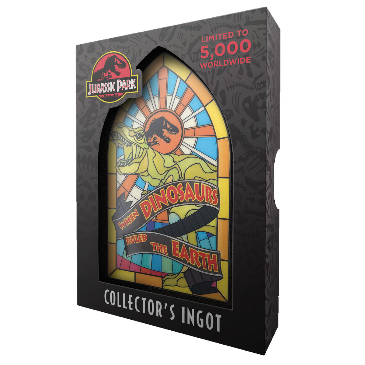 Jurassic Park – Stained Glass Style Metal Ingot