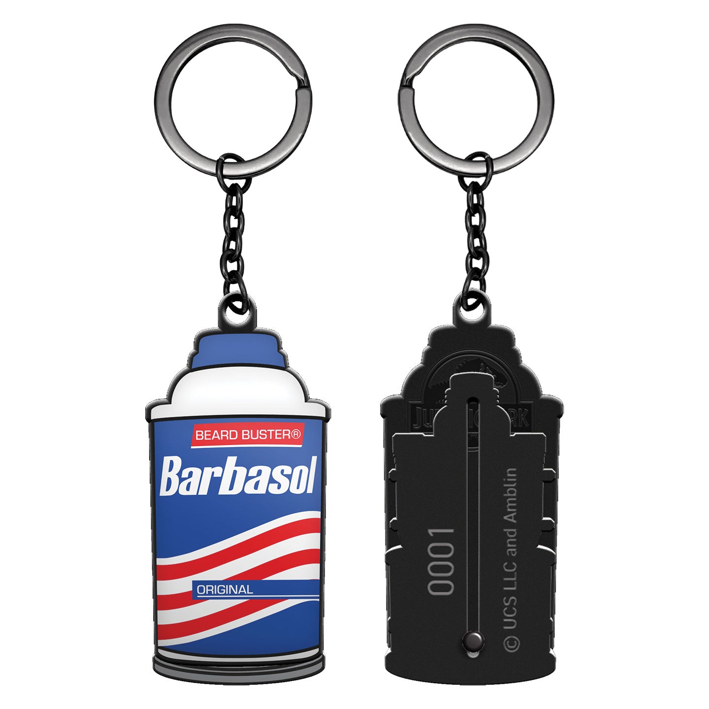 Jurassic Park – Sliding Barbasol Can Keyring