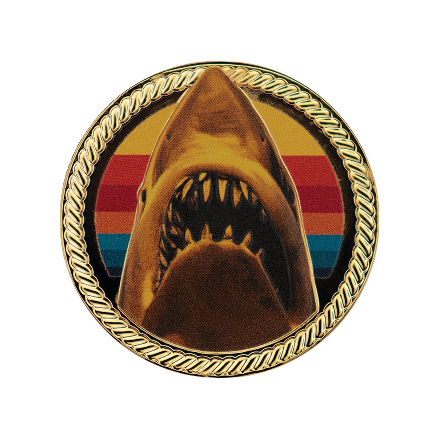 Jaws 50th Anniversary 24k Gold Plated Presentation Coin