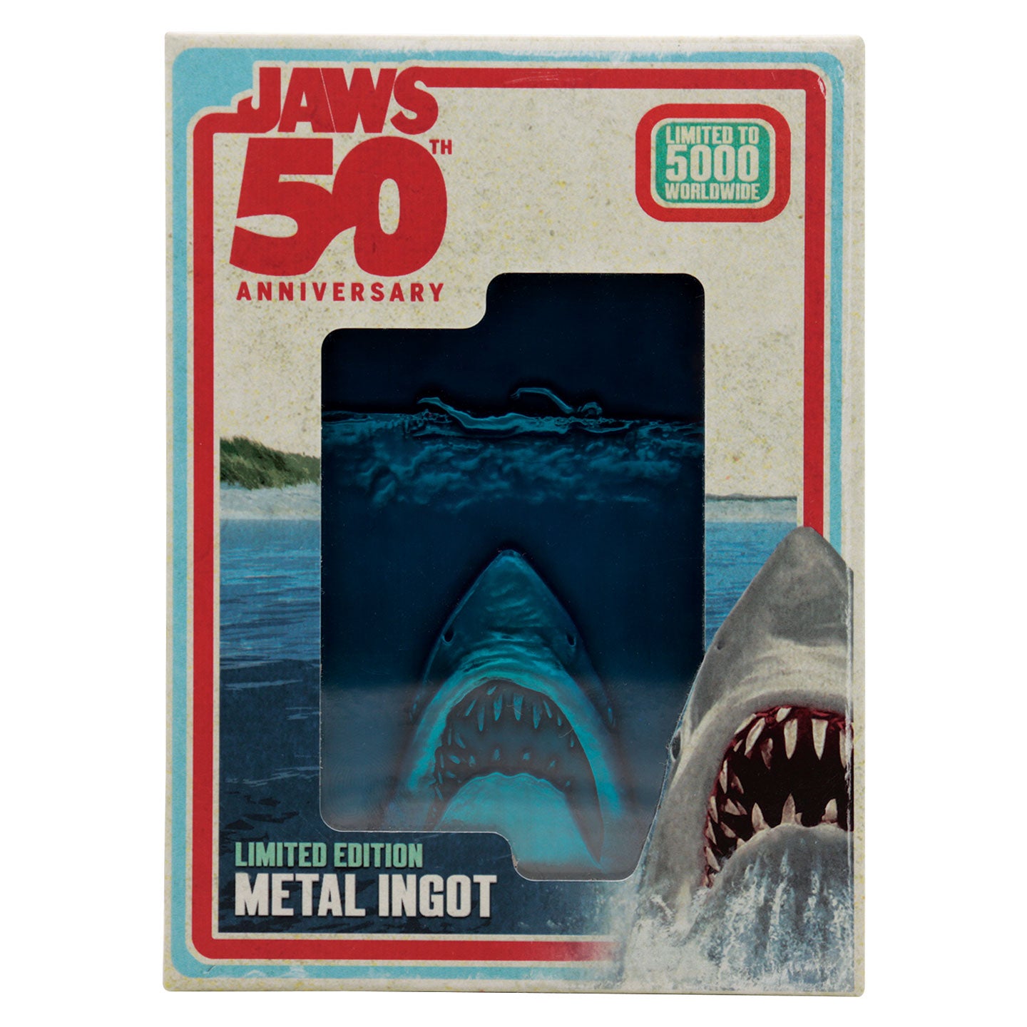Jaws 50th Anniversary Poster Limited Edition Ingot