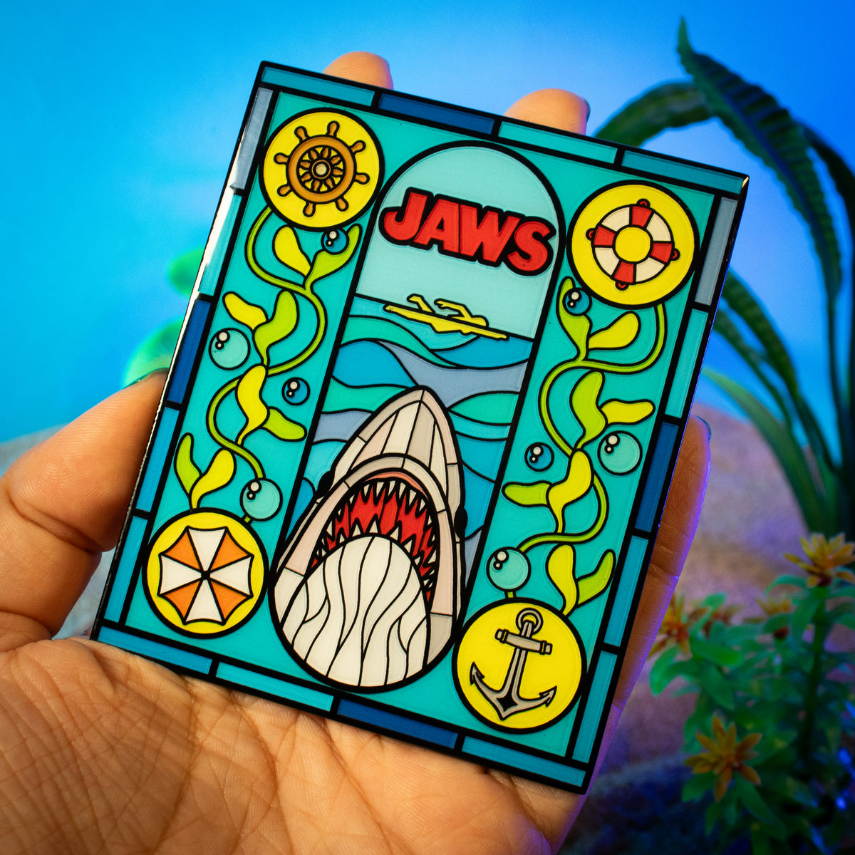 Jaws – Limited Edition Stained Glass-Style Ingot