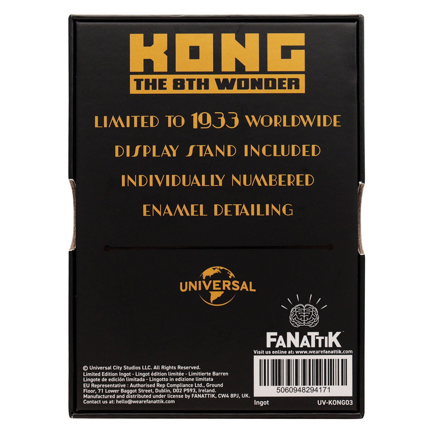 King Kong The 8th Wonder Limited Edition Ingot