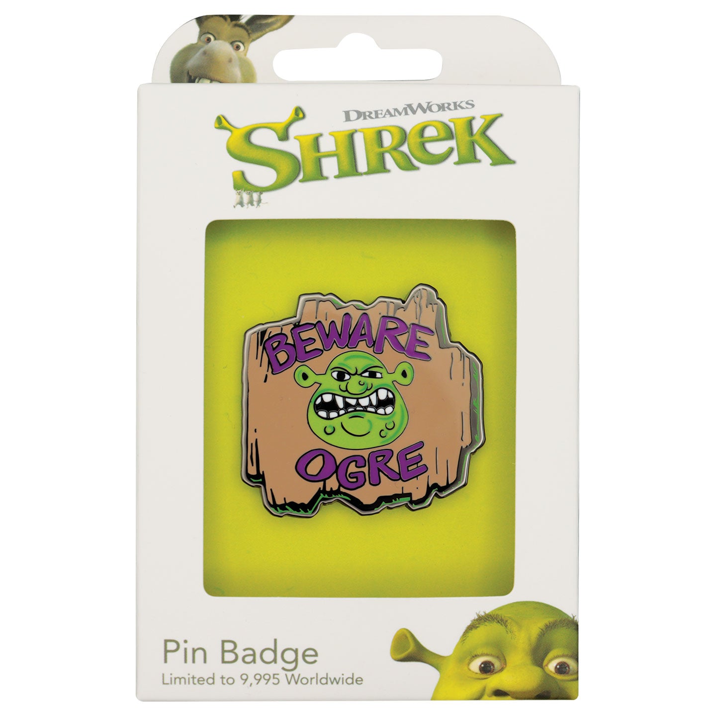 Shrek ‘Beware Ogre’ Pin Badge