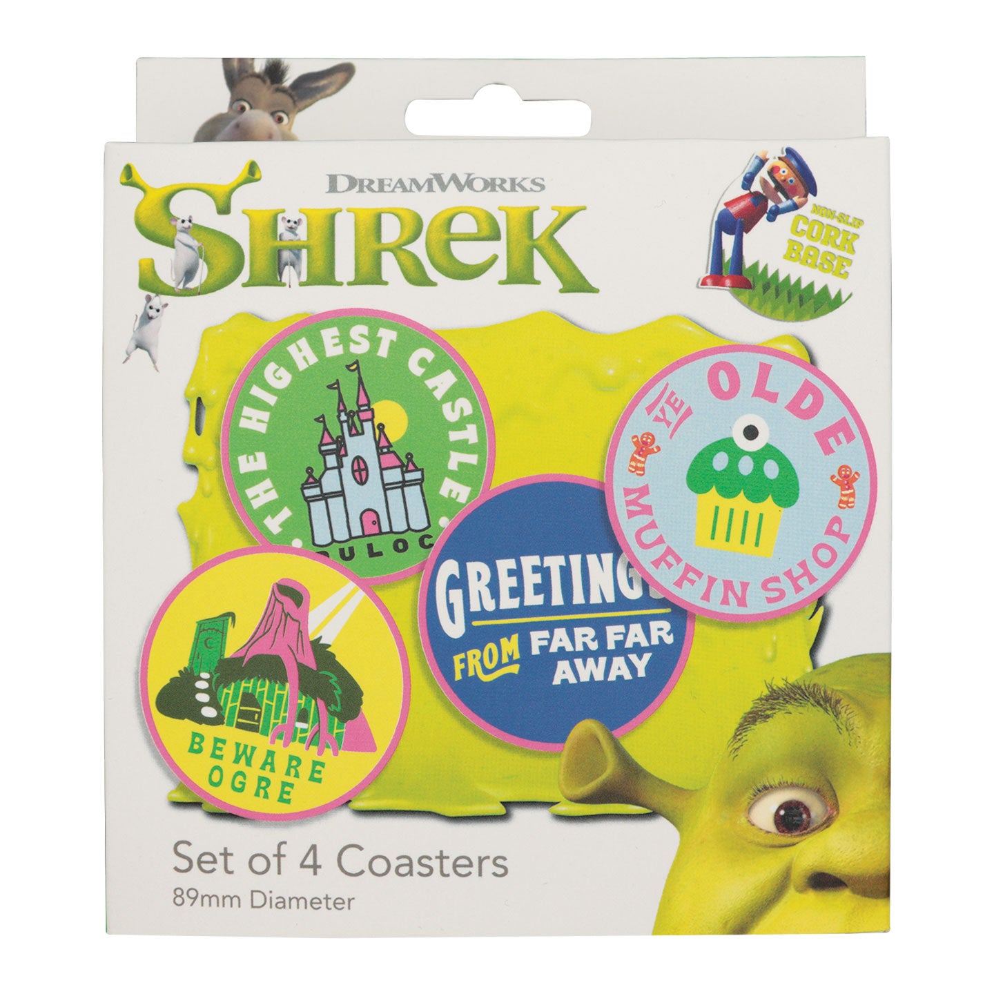 Shrek Set of 4 Metal Coasters