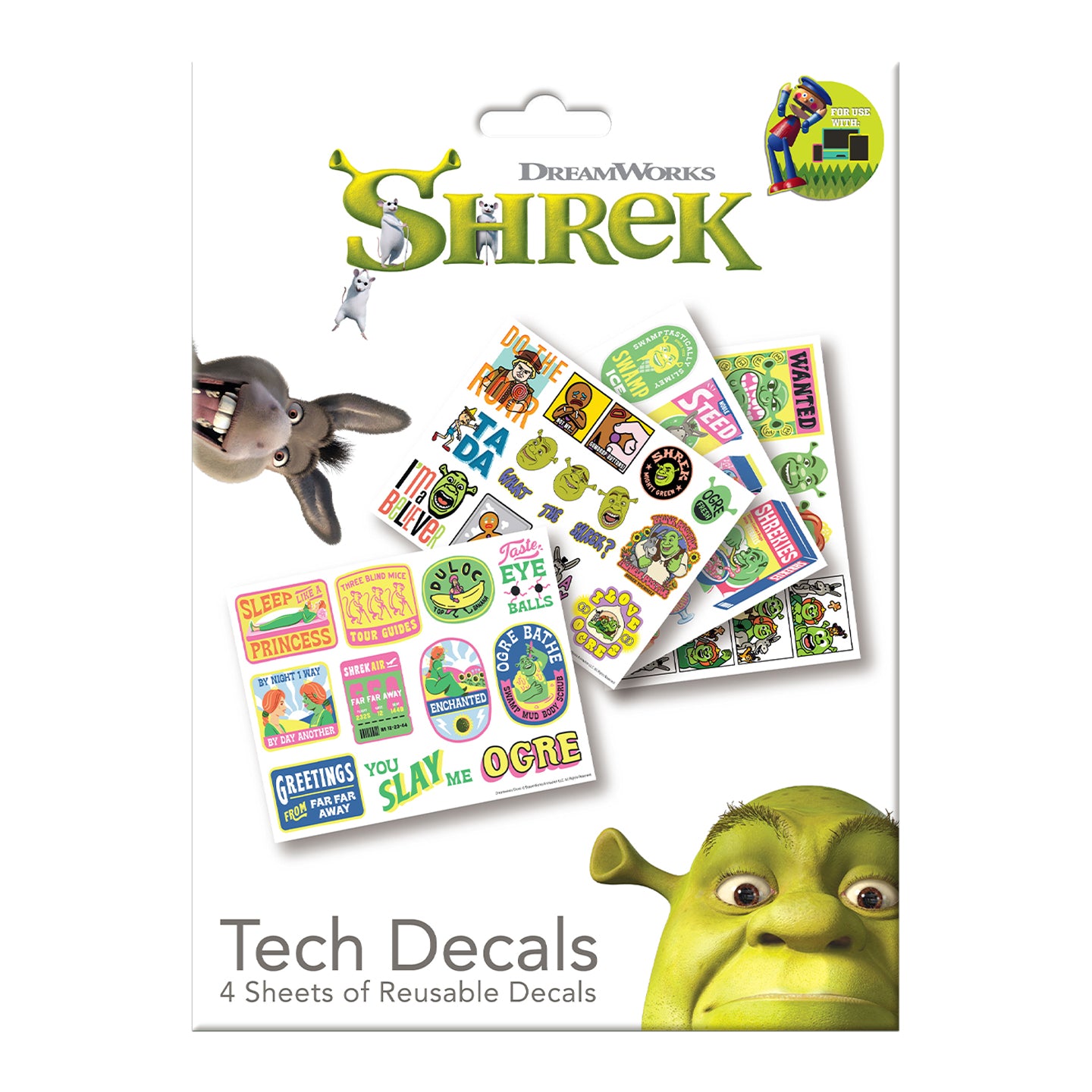 Shrek Tech Decal Stickers