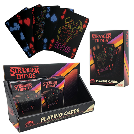 Stranger Things Playing Cards CDU Containing 12 Packs