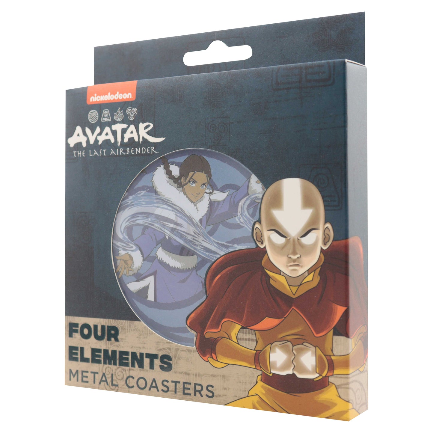 Avatar: The Last Airbender Set of 4 Embossed Metal Coasters