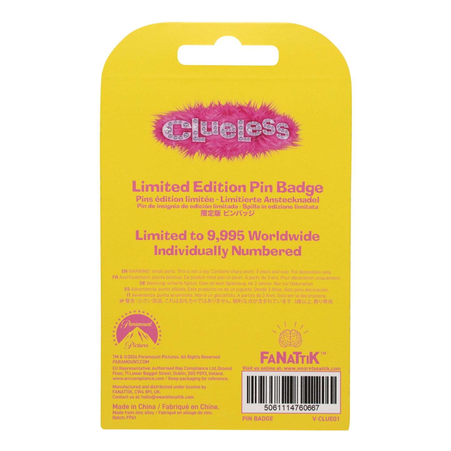 Clueless – Limited Edition Total Betty Pin Badge