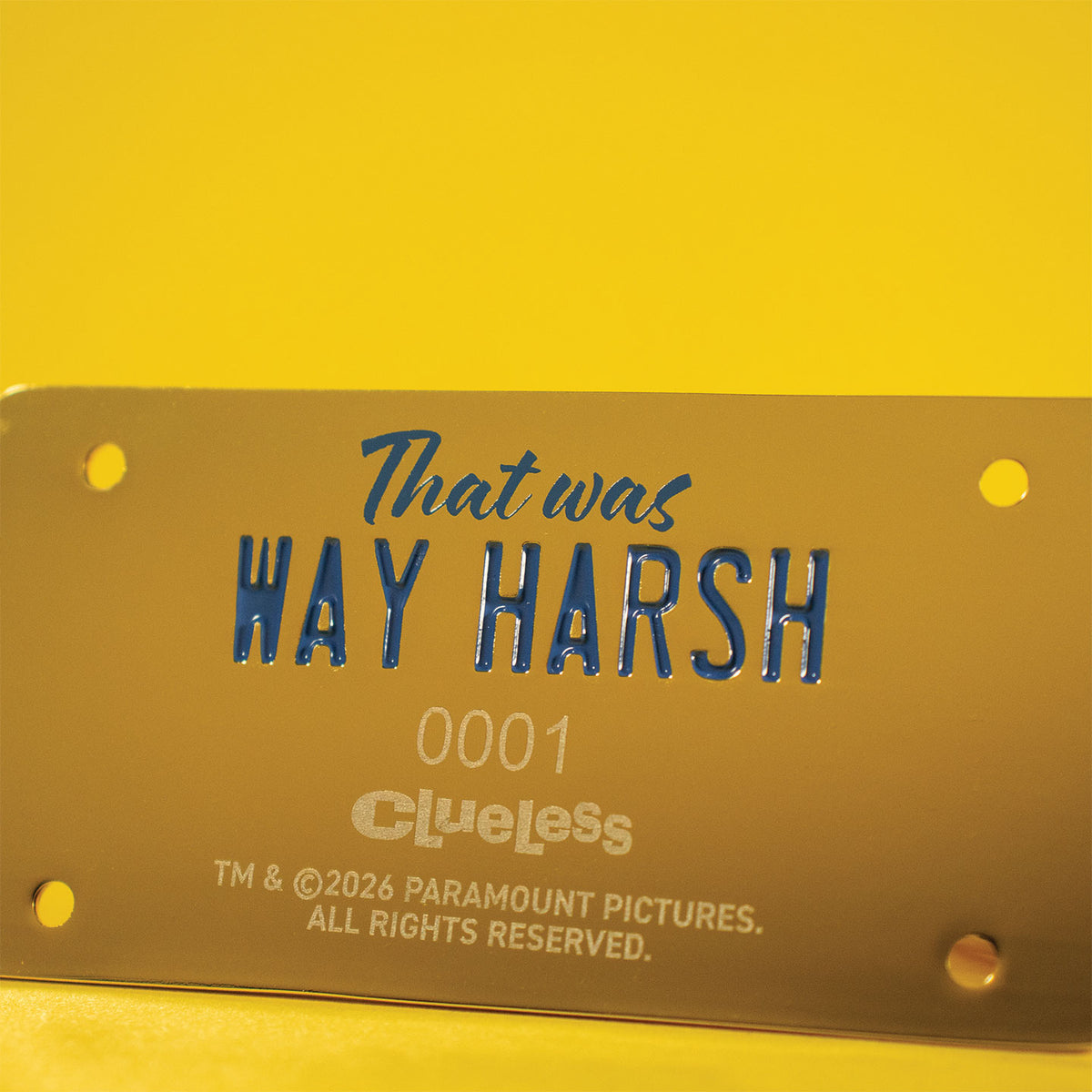 Clueless – Limited Edition License Plate Keyring