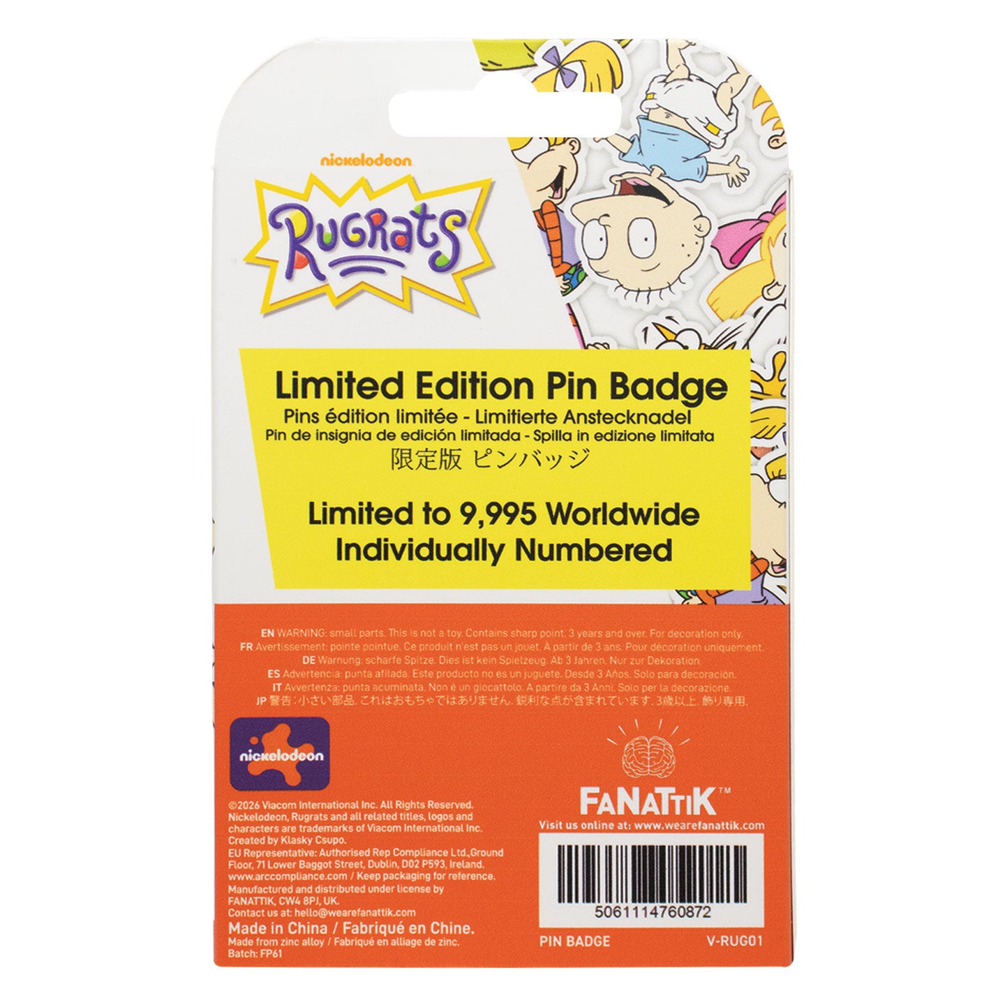 Rugrats – Limited Edition 35th Anniversary Pin Badge