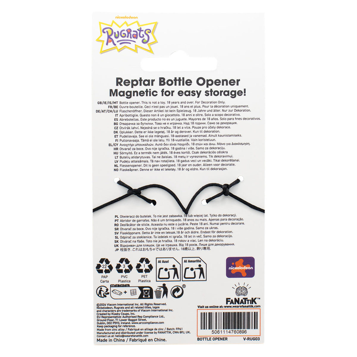 Rugrats – 35th Anniversary Reptar Bottle Opener