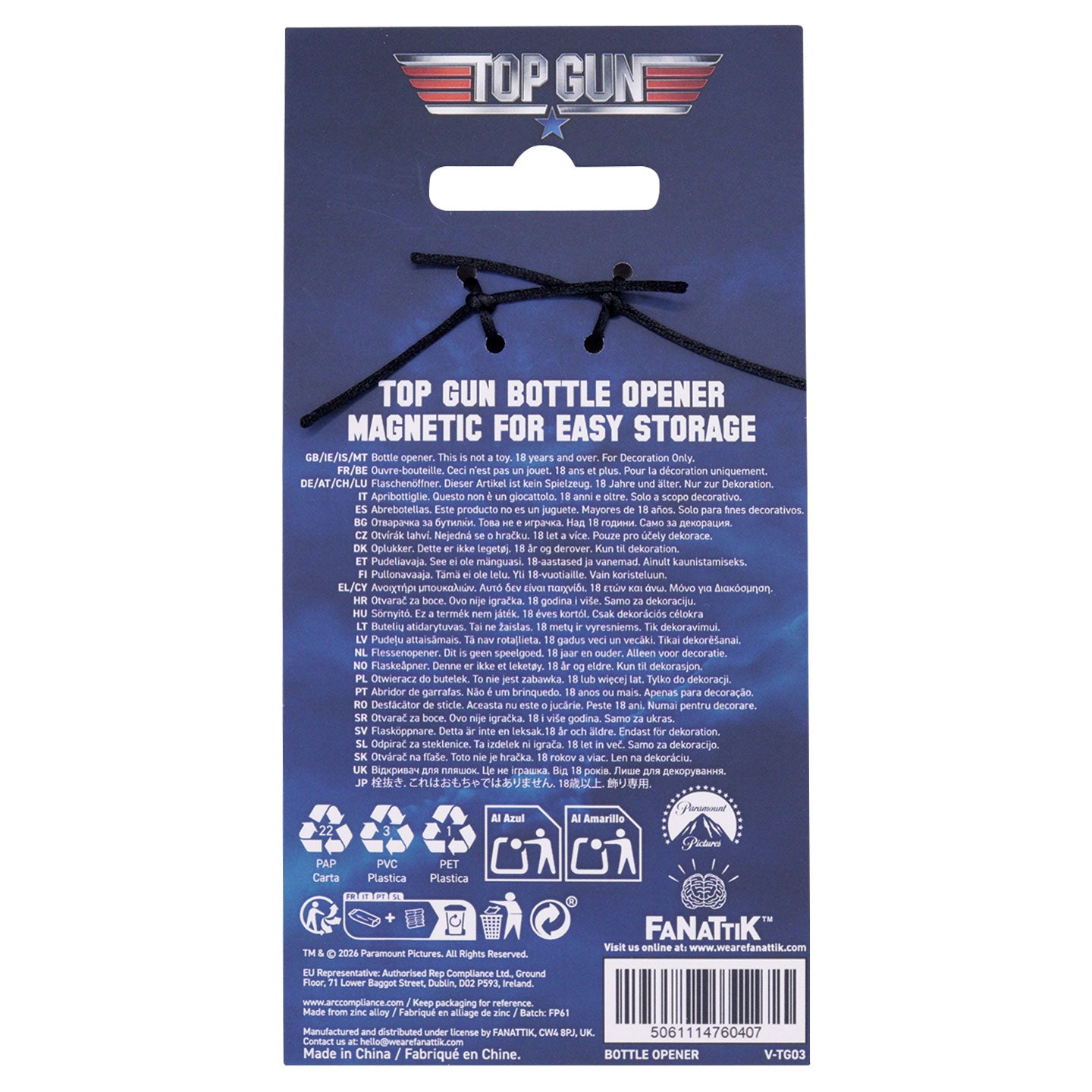Top Gun – Limited Edition F-14 Bottle Opener