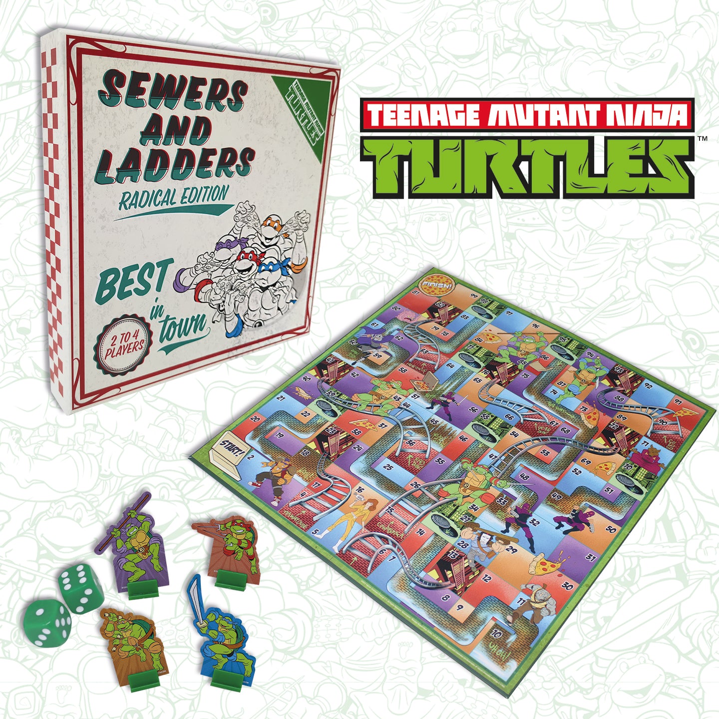 Teenage Mutant Ninja Turtles Sewers & Ladders Board Game