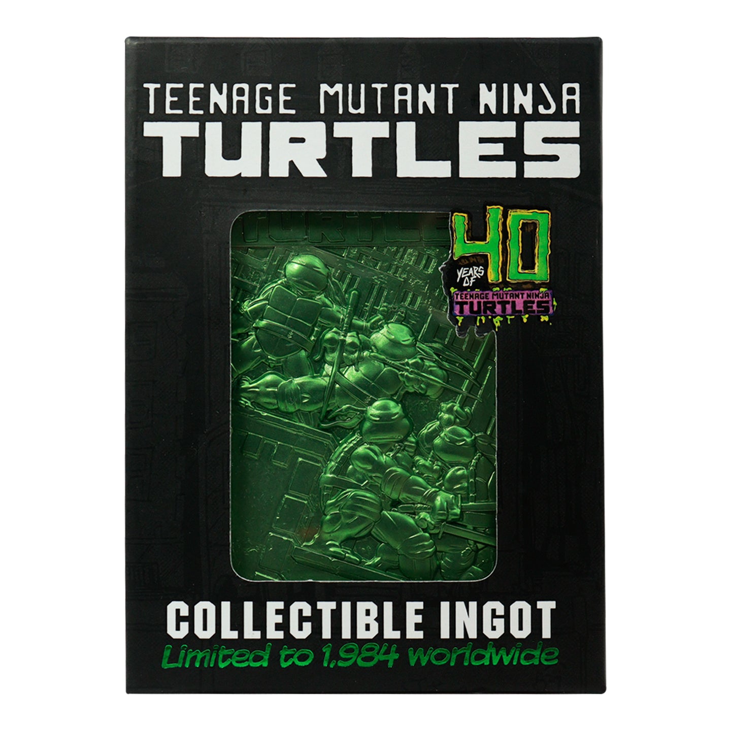 Teenage Mutant Ninja Turtles Limited Edition 40th Anniversary Green Ingot