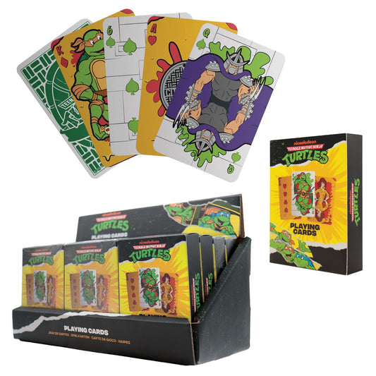Teenage Mutant Ninja Turtles Playing Cards CDU Containing 12 Packs