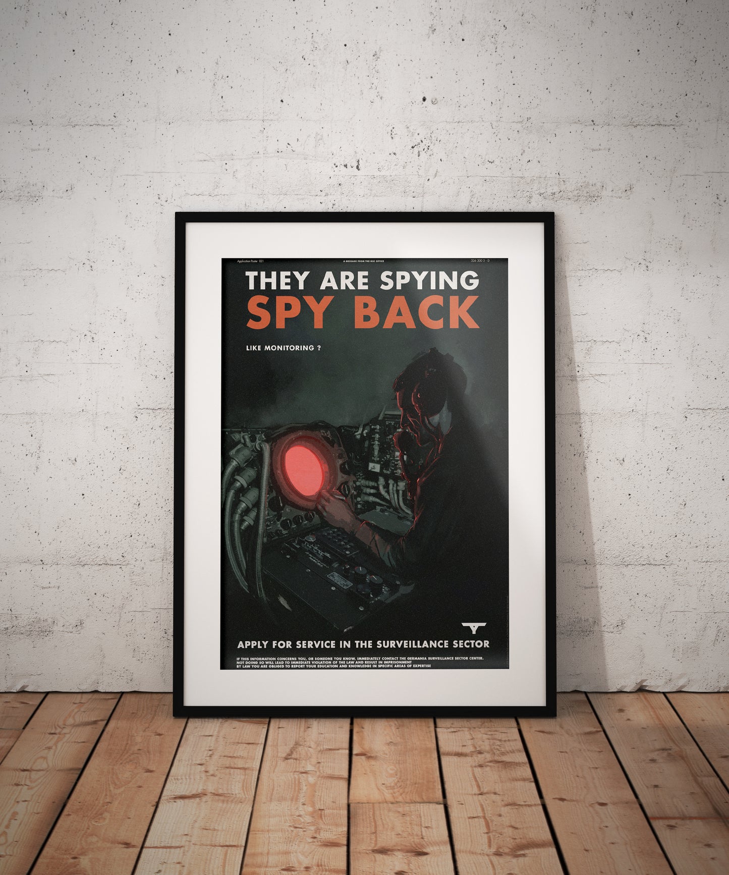 Wolfenstein Spy Back Limited Edition A3 Art Print