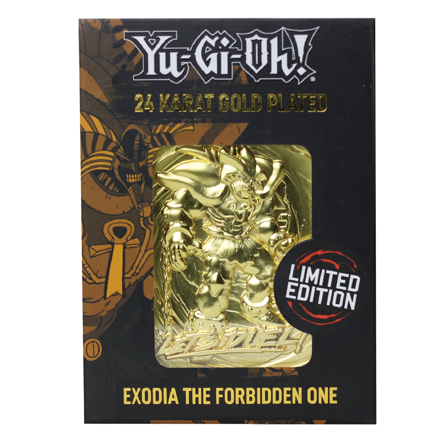 yugioh gold plated god cards Yu-Gi-Oh! Limited Edition 24k Gold Plated Exodia the Forbidden One Met – Fanattik Trade