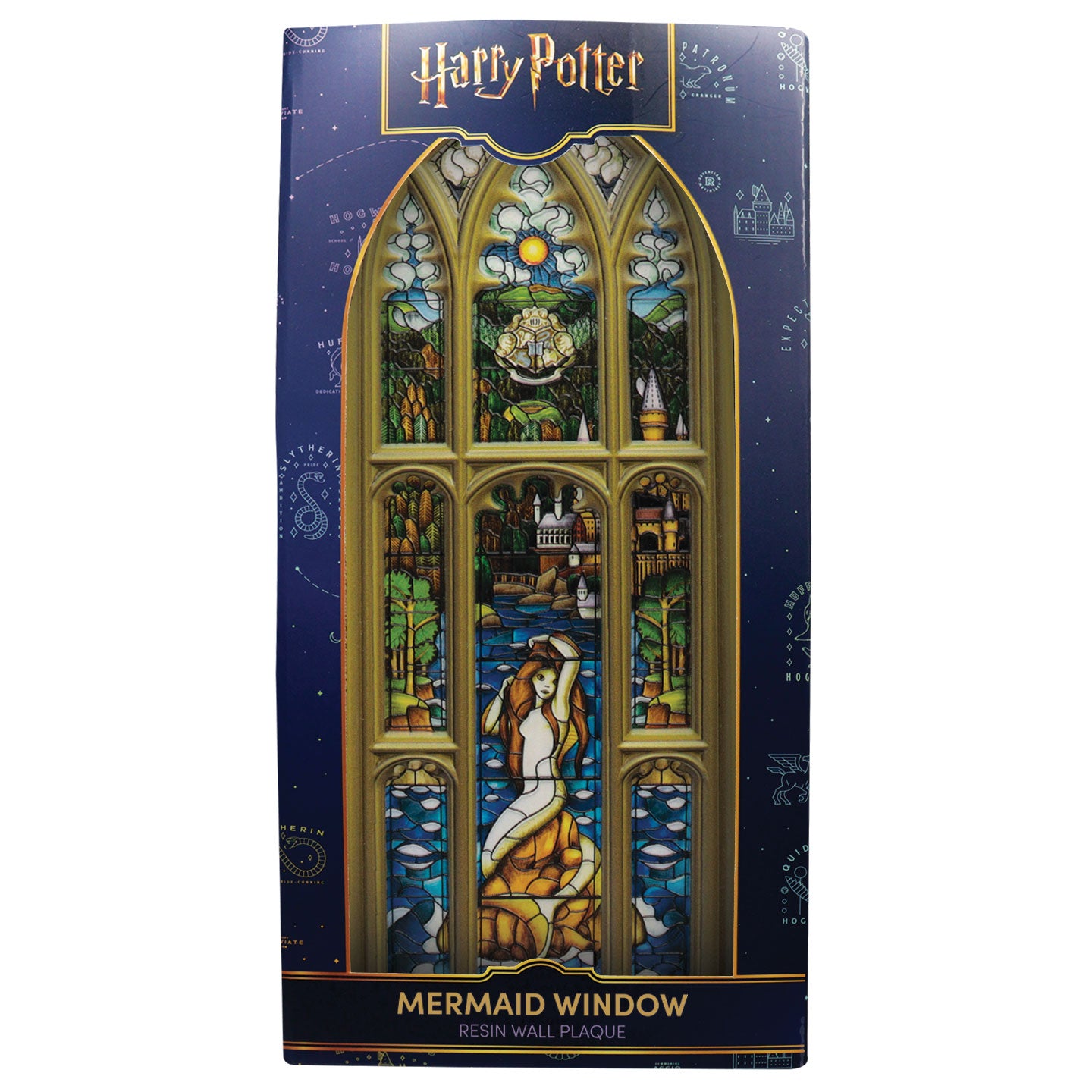 Harry Potter Mermaid Stained Glass Window Resin Plaque