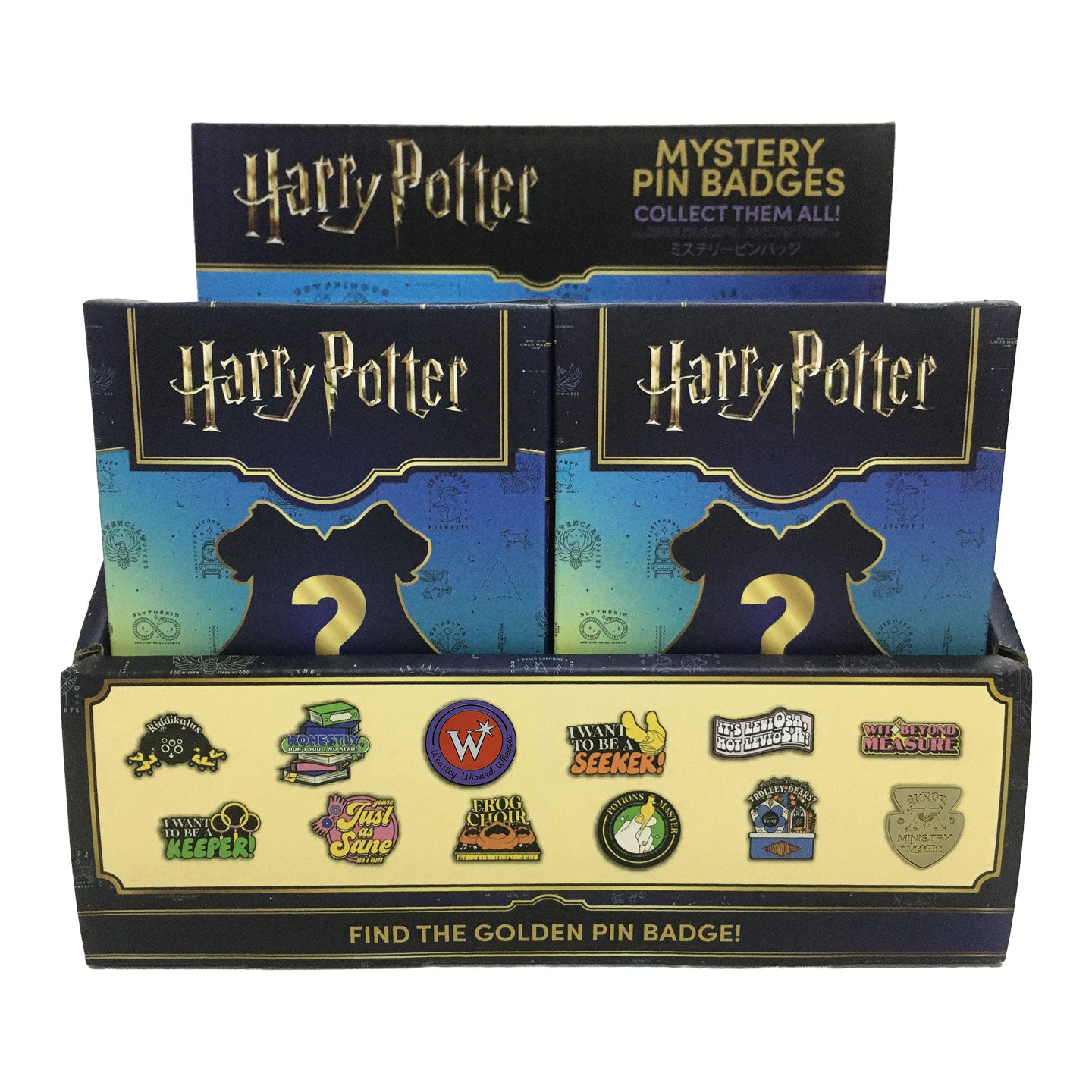 Harry Potter Mystery Pin Badge CDU Containing 12 Blind Boxes