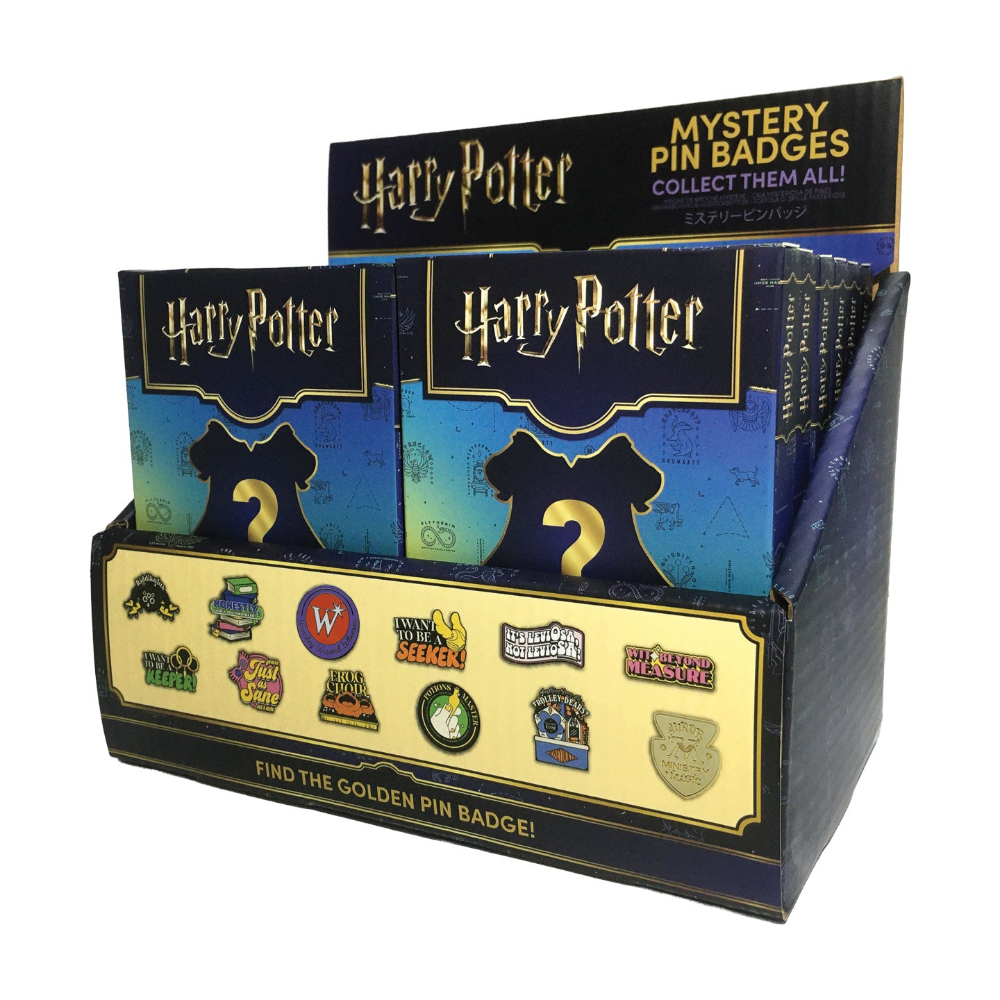 Harry Potter Mystery Pin Badge CDU Containing 12 Blind Boxes