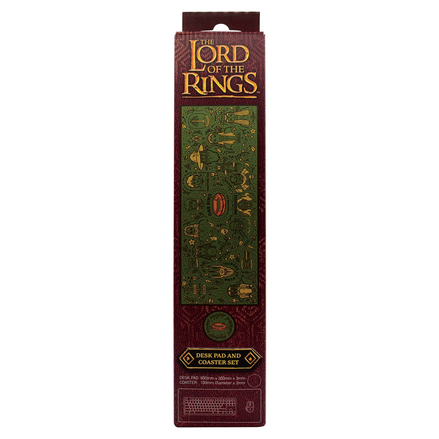 The Lord of the Rings Desk Pad & Coaster Set