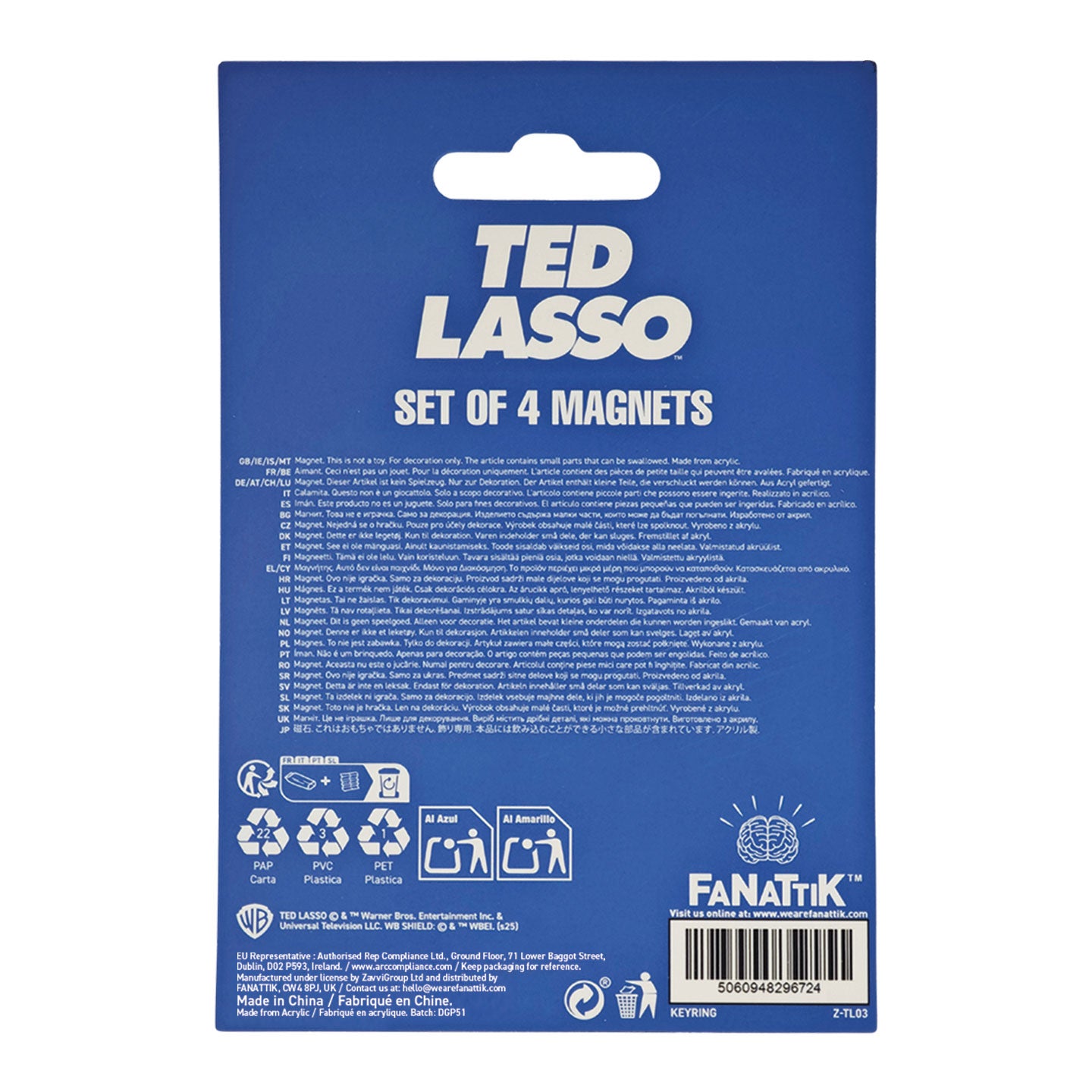 Ted Lasso Set of 4 Magnets