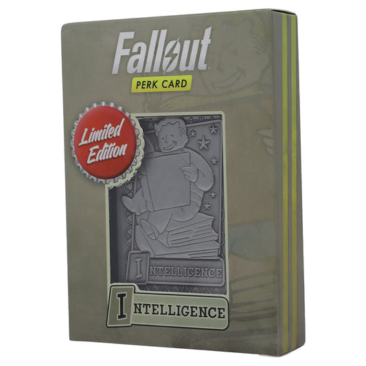 Fallout Limited Edition Replica Intelligence Perk Card