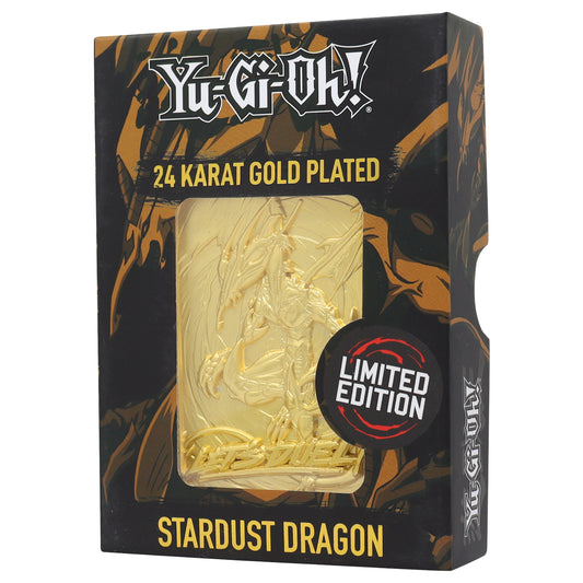 Yu-Gi-Oh! Limited Edition 24k Gold Plated Stardust Dragon Metal Card