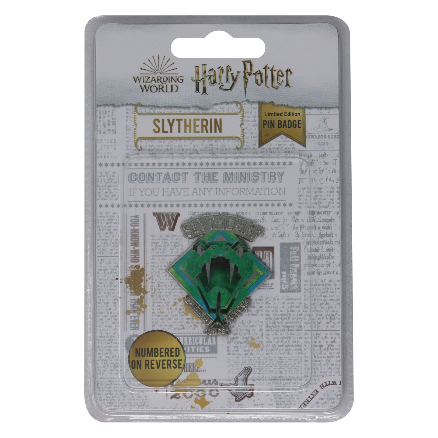 Harry Potter Limited Edition Slytherin House Pin Badge