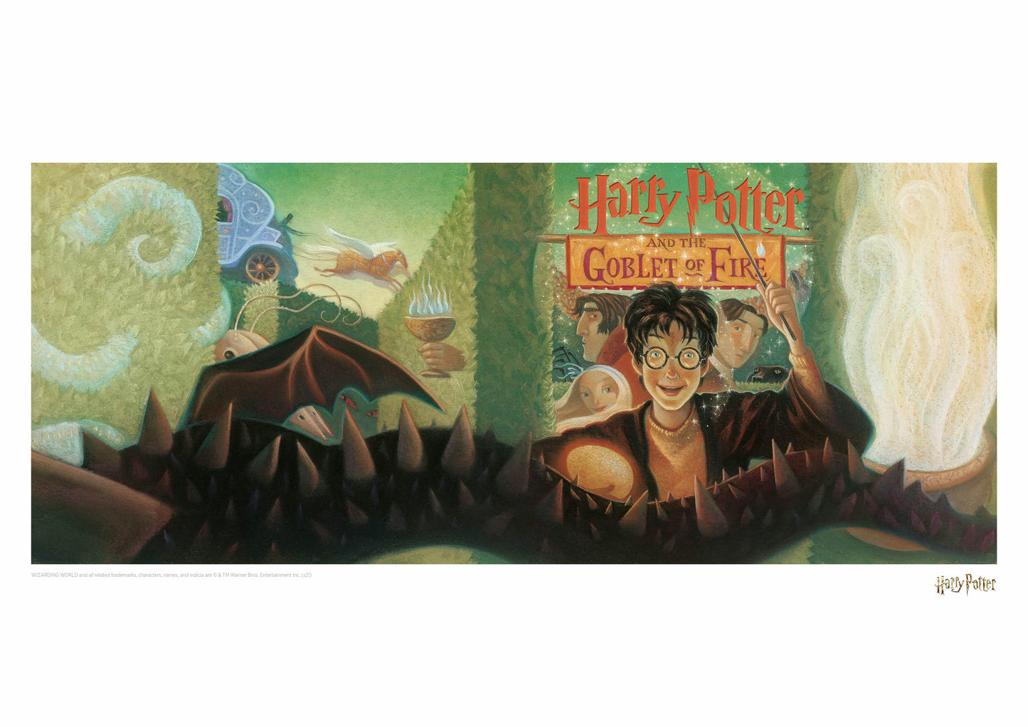 Harry Potter Book Cover - The Goblet of Fire Artwork