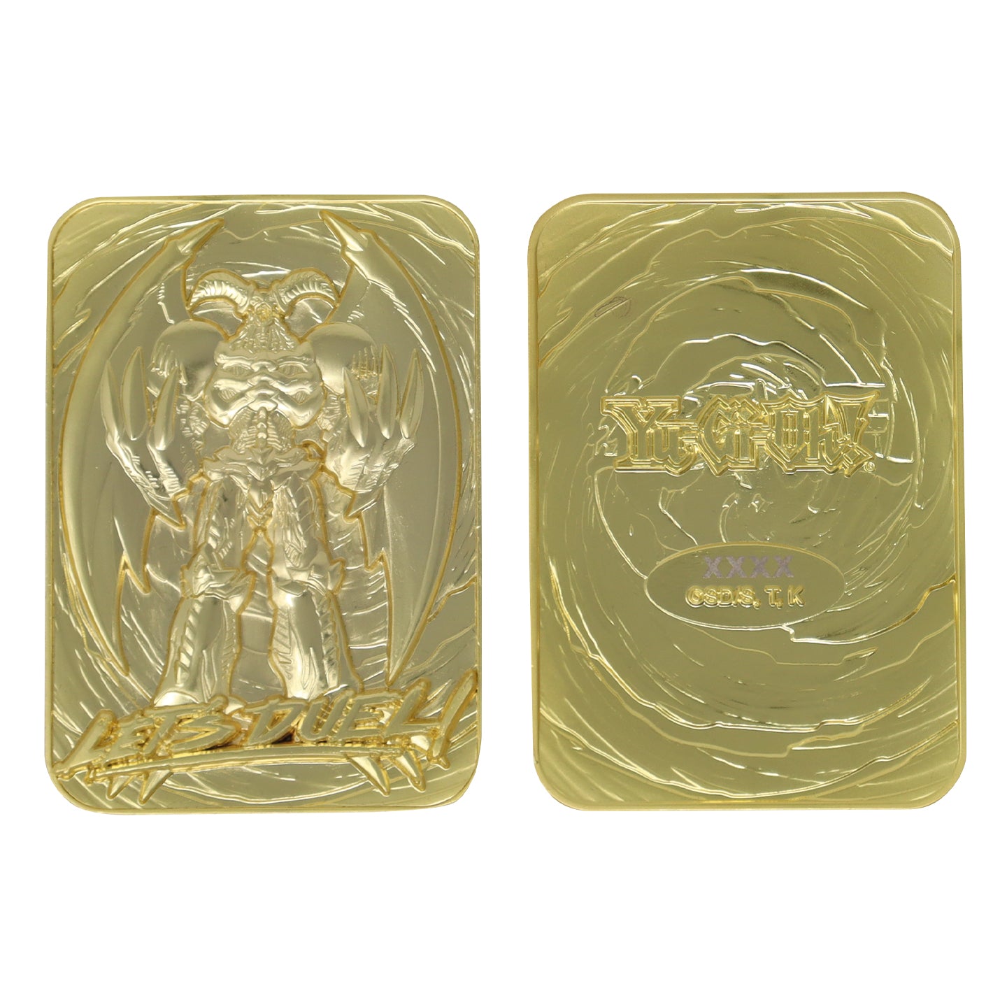 Yu-Gi-Oh! Limited Edition 24k Gold Plated Summoned Skull Metal Card