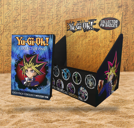 Yu-Gi-Oh! Mystery Pin Badge CDU Containing 12 Blind Boxes